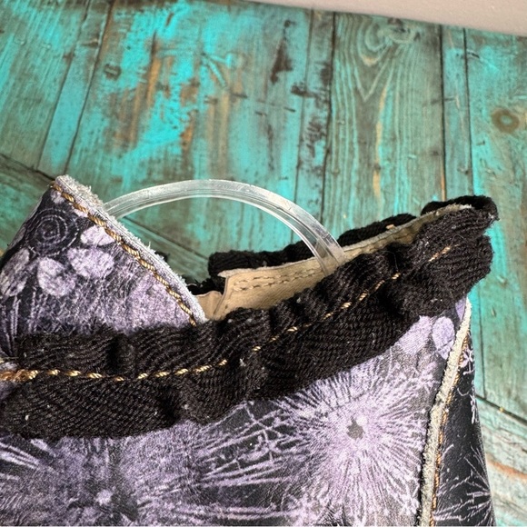 Rovers Womens Size 40 EUR Grey Leather Zip Laces Floral Steampunk Ankle Boots - Picture 4 of 16